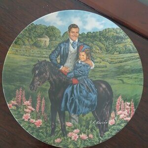 Gone with the Wind collector plate "Bonnie and Rhett"